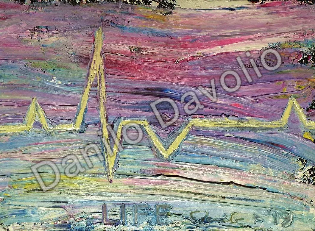 Life, 2013, Olio su cartone