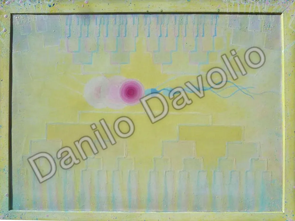 Life II, 2014, Olio su tela cartonata