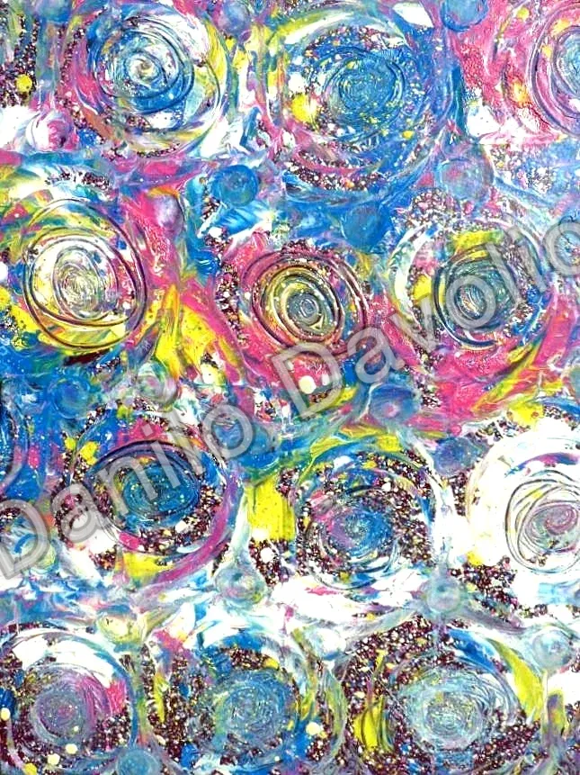 Wortex in the universe, 2013, Olio su cartone